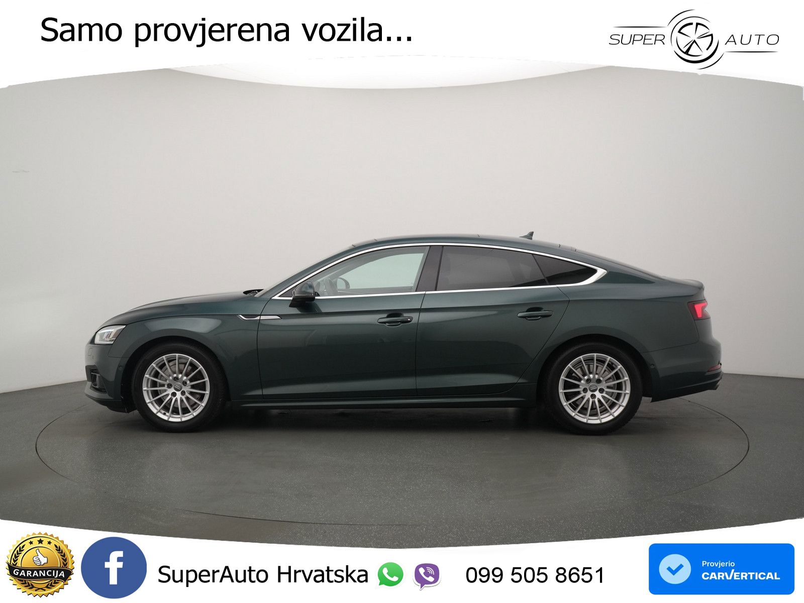 Audi A5 Sportback 40 TFSI Aut. 190 KS, ACC+360°+GR SJED+MATRIX+PANO