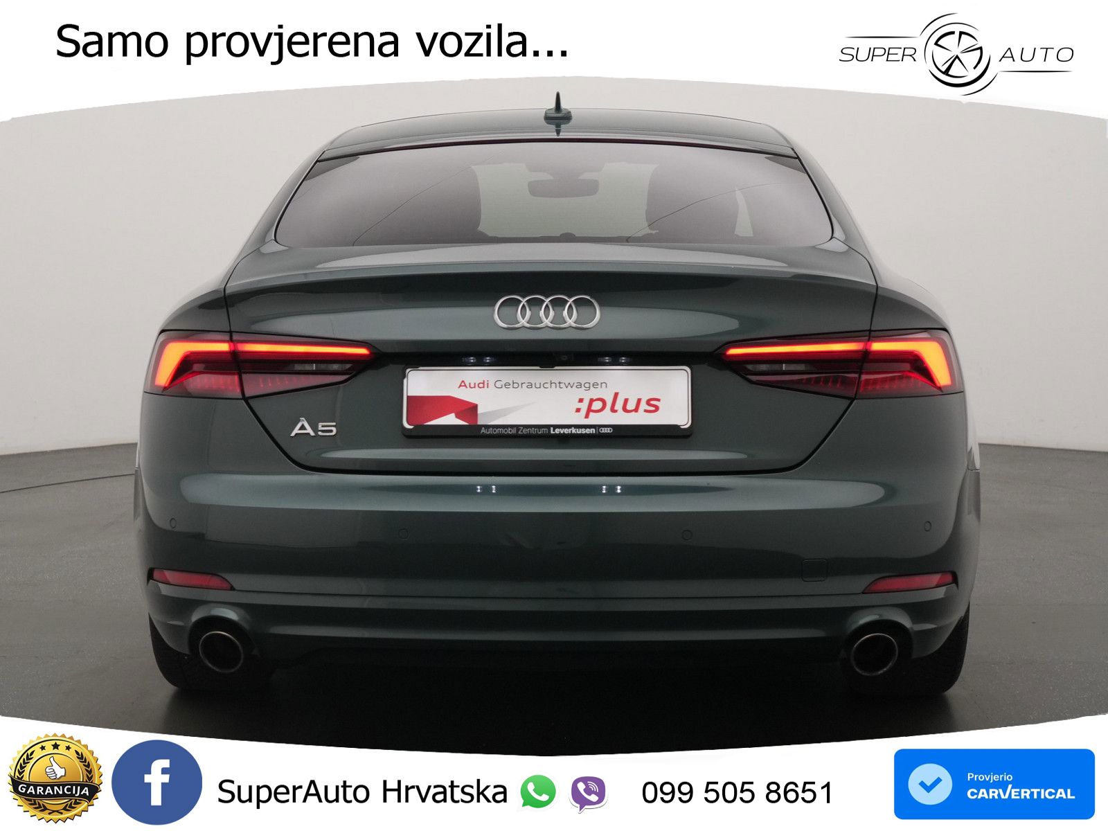 Audi A5 Sportback 40 TFSI Aut. 190 KS, ACC+360°+GR SJED+MATRIX+PANO