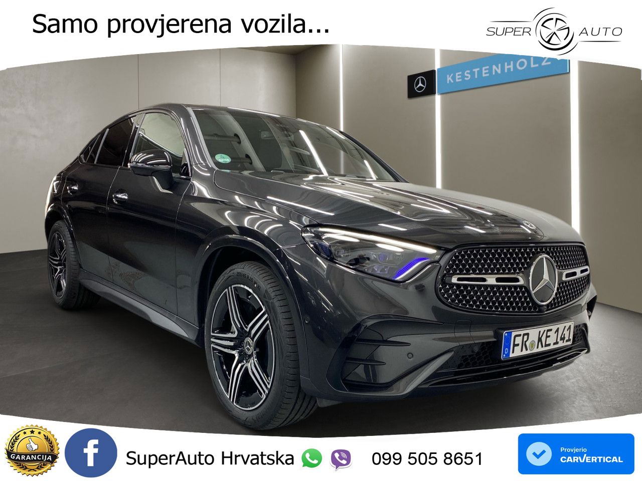 Mercedes GLC 220d 4M Aut. AMG 197 KS, ACC+360+KEY+GR SJED+VIRT+LANE