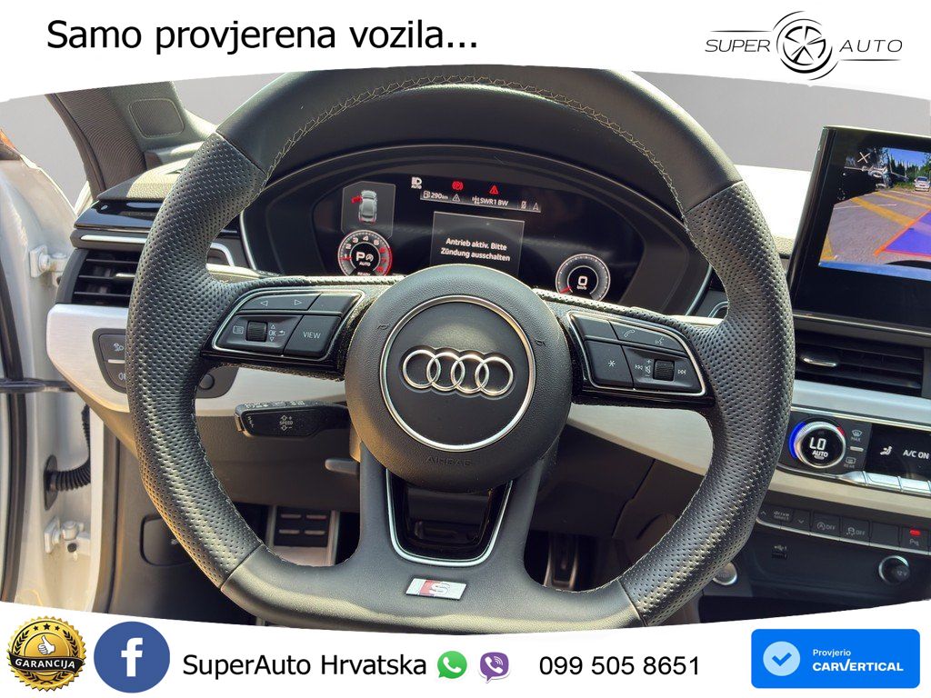 Audi A5 SB 40 TFSI quattro S tronic S line 204 KS, KAM+LED+GR SJED+VIRT+NAVI