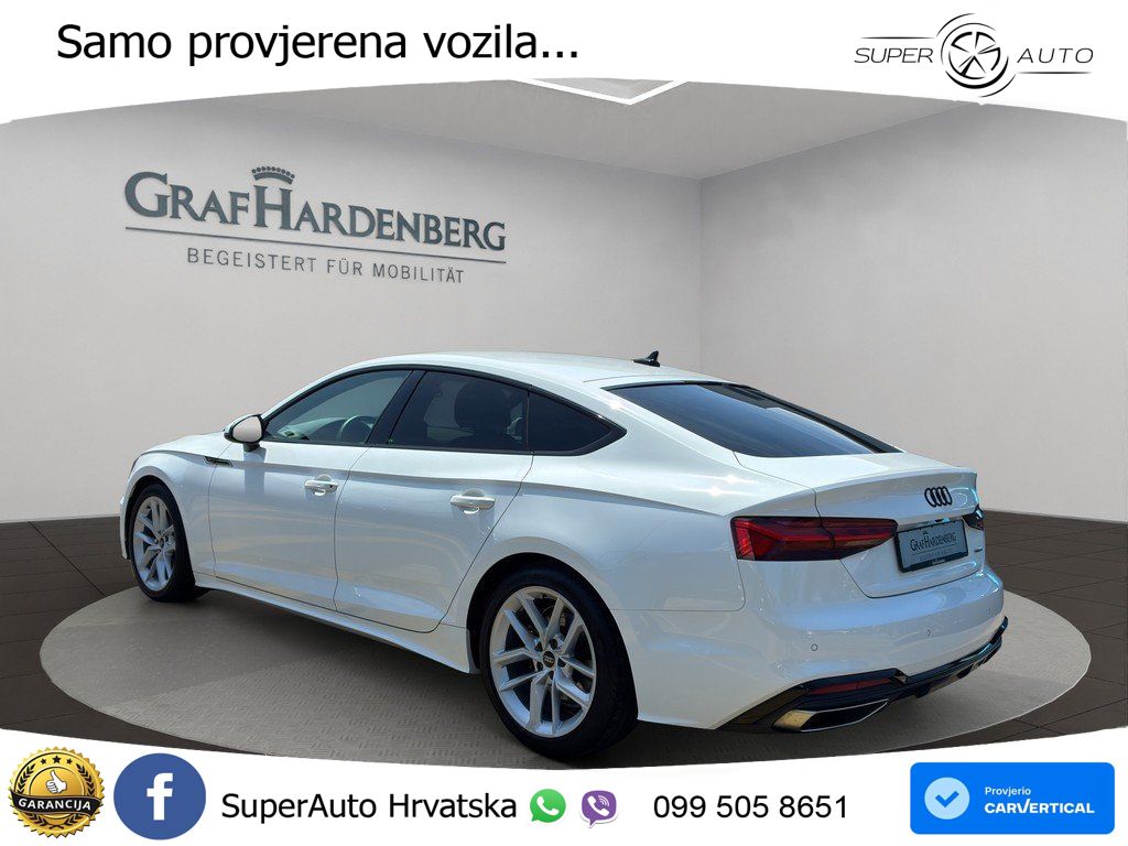 Audi A5 SB 40 TFSI quattro S tronic S line 204 KS, KAM+LED+GR SJED+VIRT+NAVI