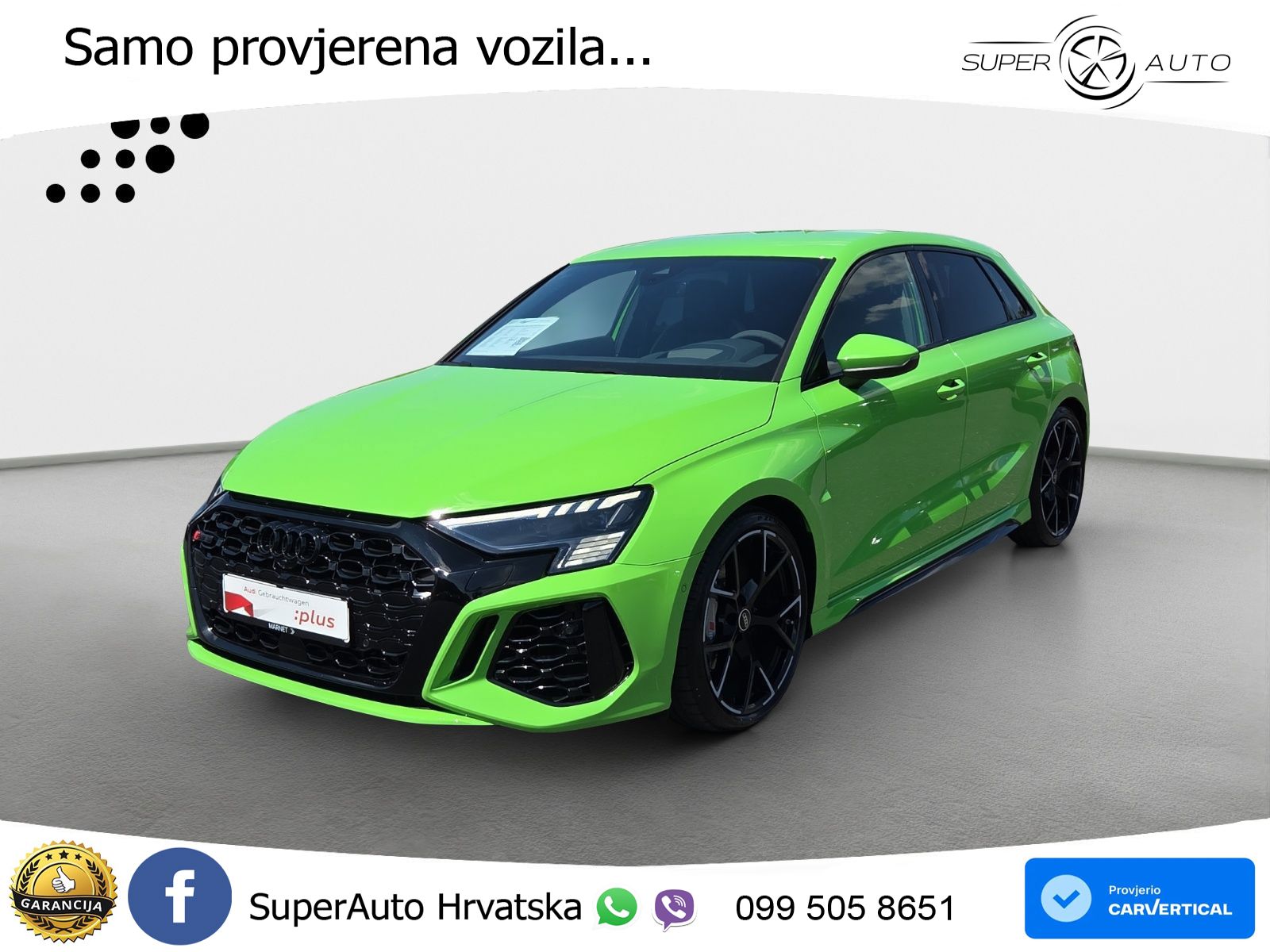 Audi RS3 SB 2.5 TFSI quattro S tronic 400 KS, ACC+KAM+GR SJED+HEAD+VIRT+ASIST