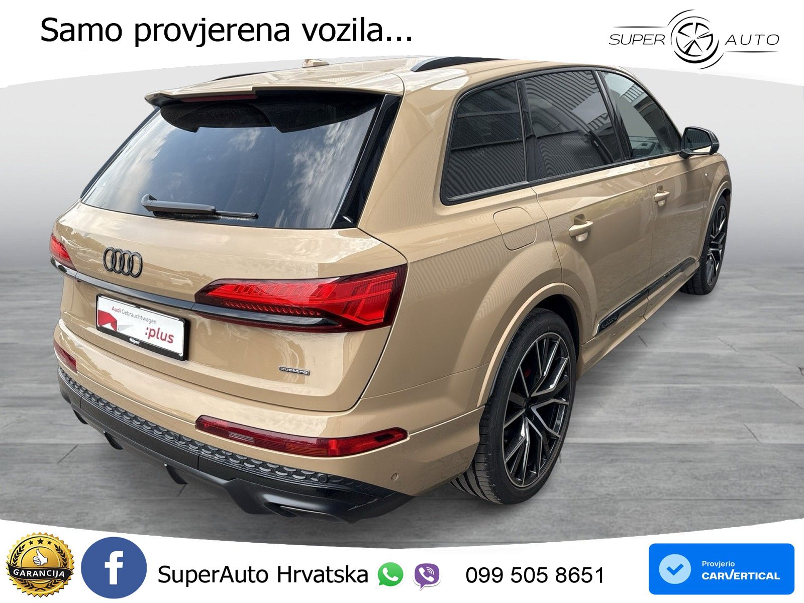 Audi Q7 55 TSFI quattro Aut. S line 340 KS, ZRAČ+360+ACC+GR SJED+HEAD+KEY+LANE