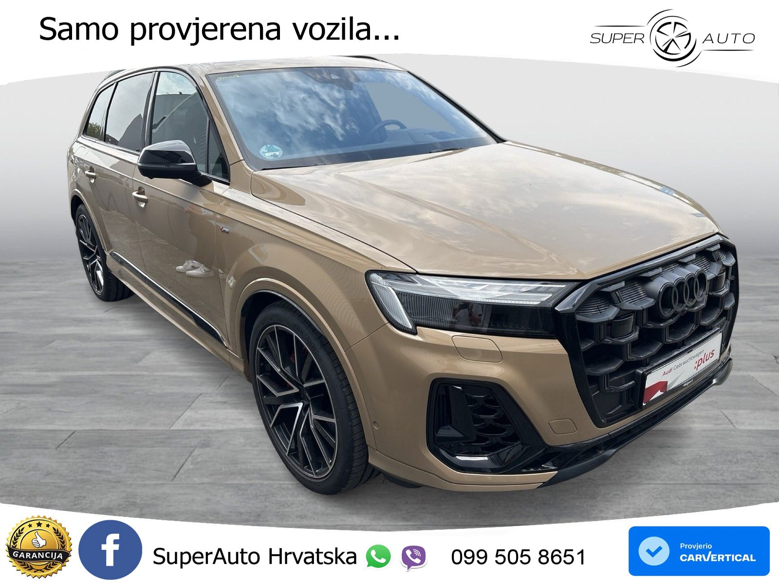 Audi Q7 55 TSFI quattro Aut. S line 340 KS, ZRAČ+360+ACC+GR SJED+HEAD+KEY+LANE
