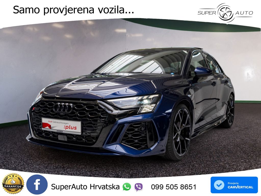 Audi RS3 SB 2.5 TFSI quattro S tronic 400 KS, ACC+KAM+GR SJED+PANO+HEAD+ASIST