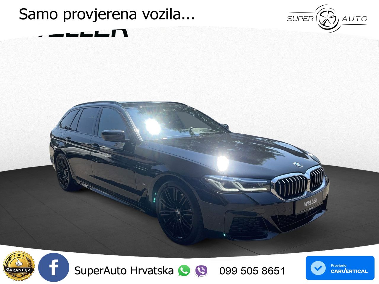 BMW 520d Touring Aut. M Sport 190 KS, PANO+ZRAČ+360+GR SJED+ACC+KEY+HEAD+LANE