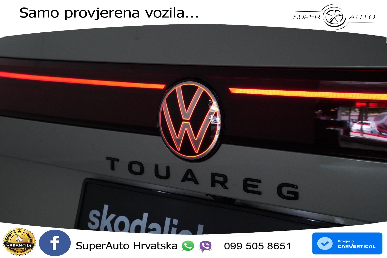 VW Touareg 3.0 TDI 4M Aut. R-Line 286 KS, ZRAČ+360+ACC+GR SJED+KEY+VIRT+LANE