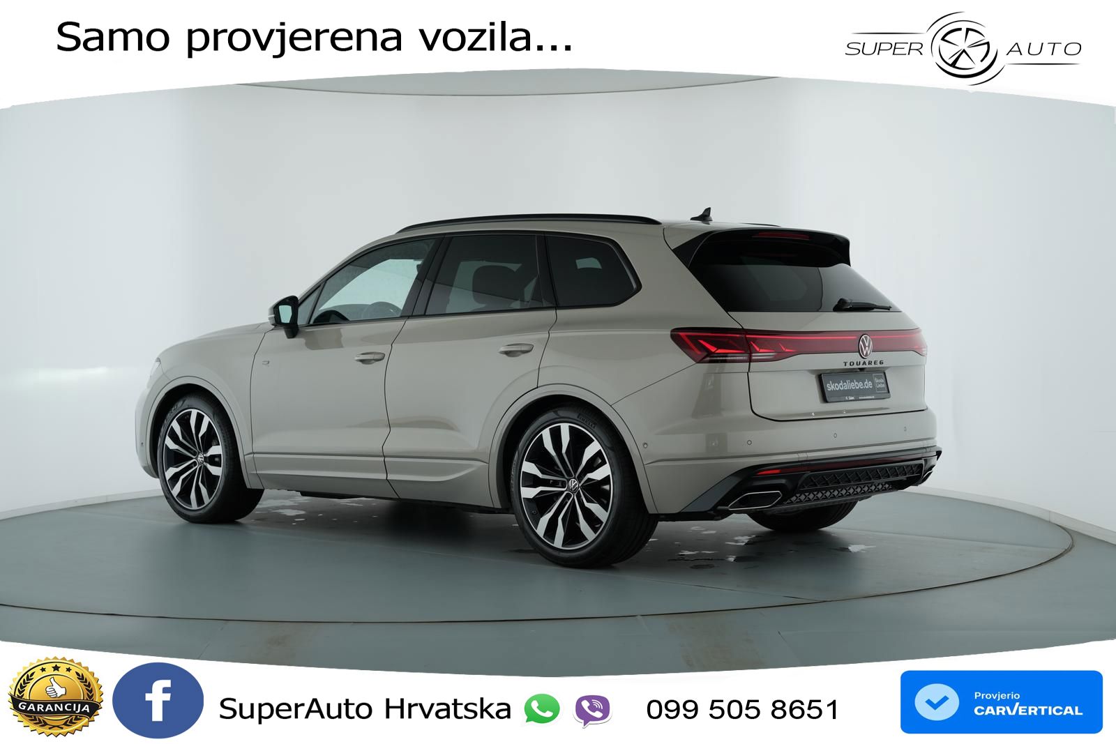 VW Touareg 3.0 TDI 4M Aut. R-Line 286 KS, ZRAČ+360+ACC+GR SJED+KEY+VIRT+LANE