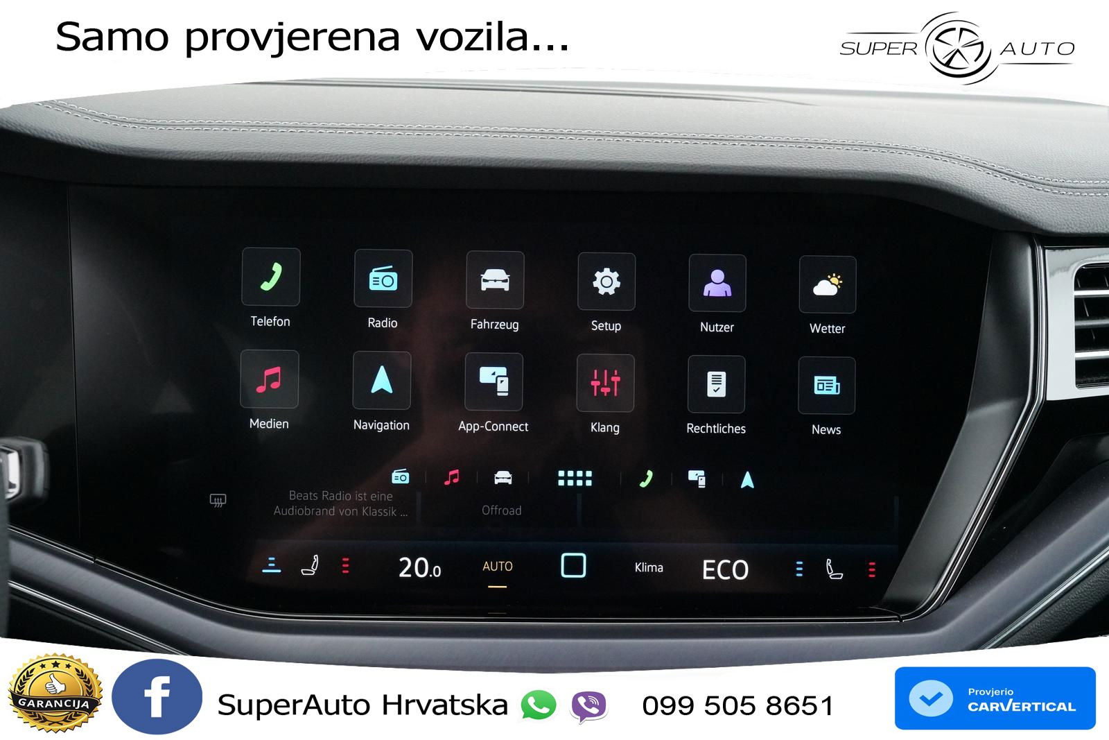 VW Touareg 3.0 TDI 4M Aut. R-Line 286 KS, ZRAČ+360+ACC+GR SJED+KEY+VIRT+LANE