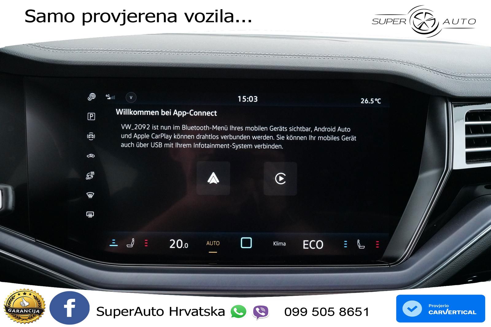 VW Touareg 3.0 TDI 4M Aut. R-Line 286 KS, ZRAČ+360+ACC+GR SJED+KEY+VIRT+LANE