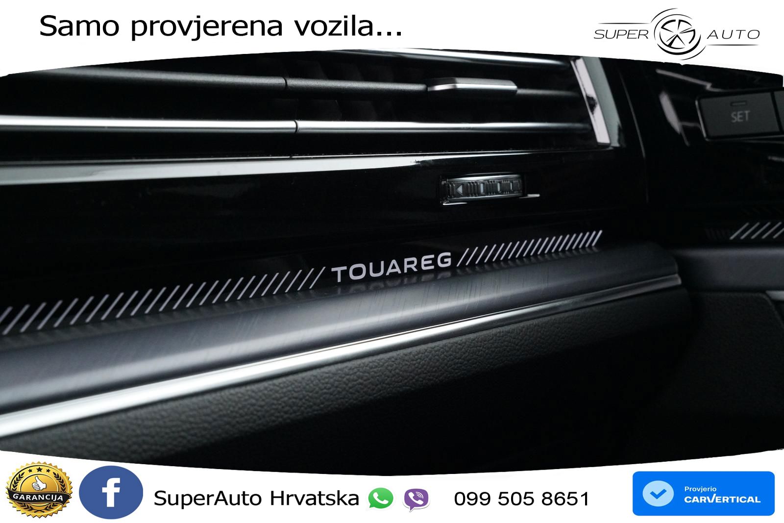VW Touareg 3.0 TDI 4M Aut. R-Line 286 KS, ZRAČ+360+ACC+GR SJED+KEY+VIRT+LANE