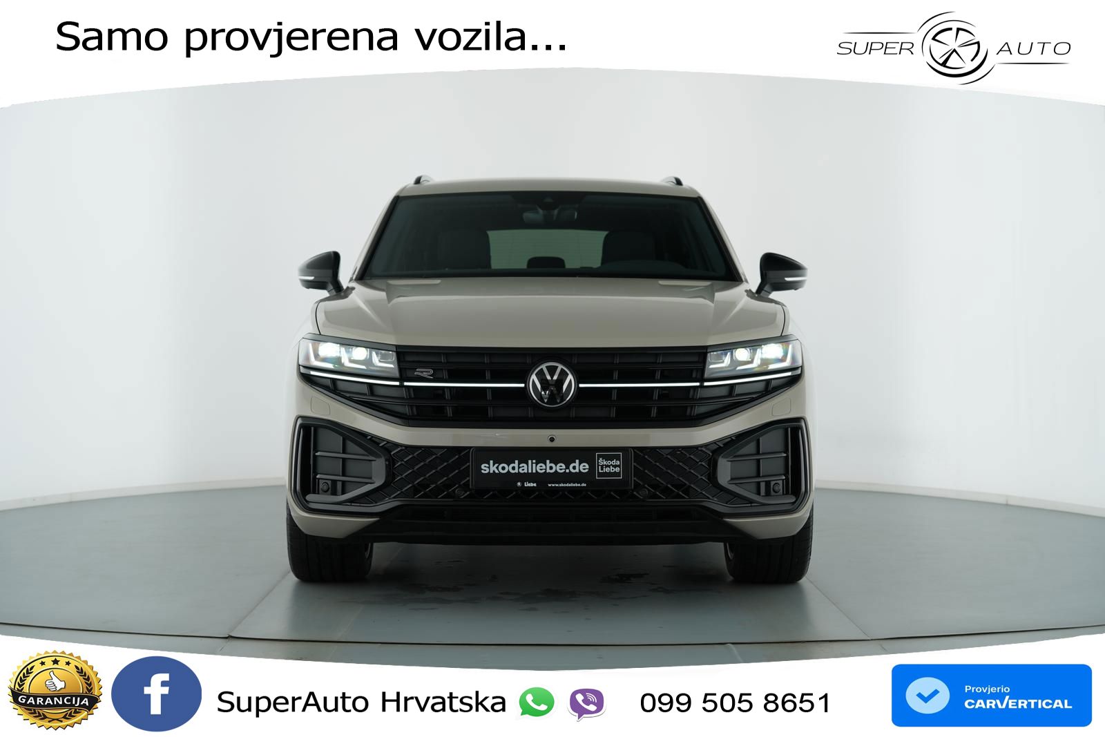 VW Touareg 3.0 TDI 4M Aut. R-Line 286 KS, ZRAČ+360+ACC+GR SJED+KEY+VIRT+LANE