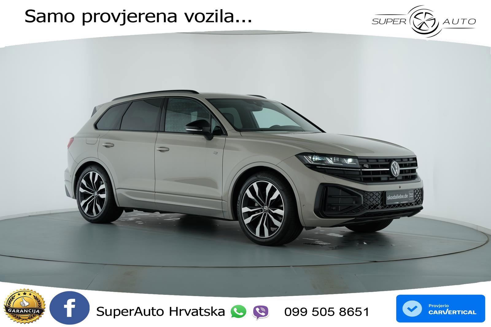 VW Touareg 3.0 TDI 4M Aut. R-Line 286 KS, ZRAČ+360+ACC+GR SJED+KEY+VIRT+LANE