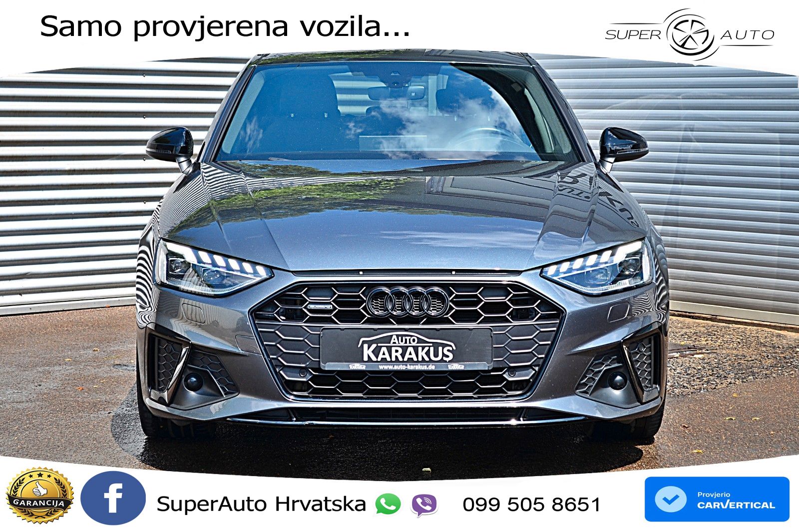 Audi A4 Avant 40 TDI quattro Aut. S line 204 KS, LED+KAM+GR SJED+PANO+NAVI