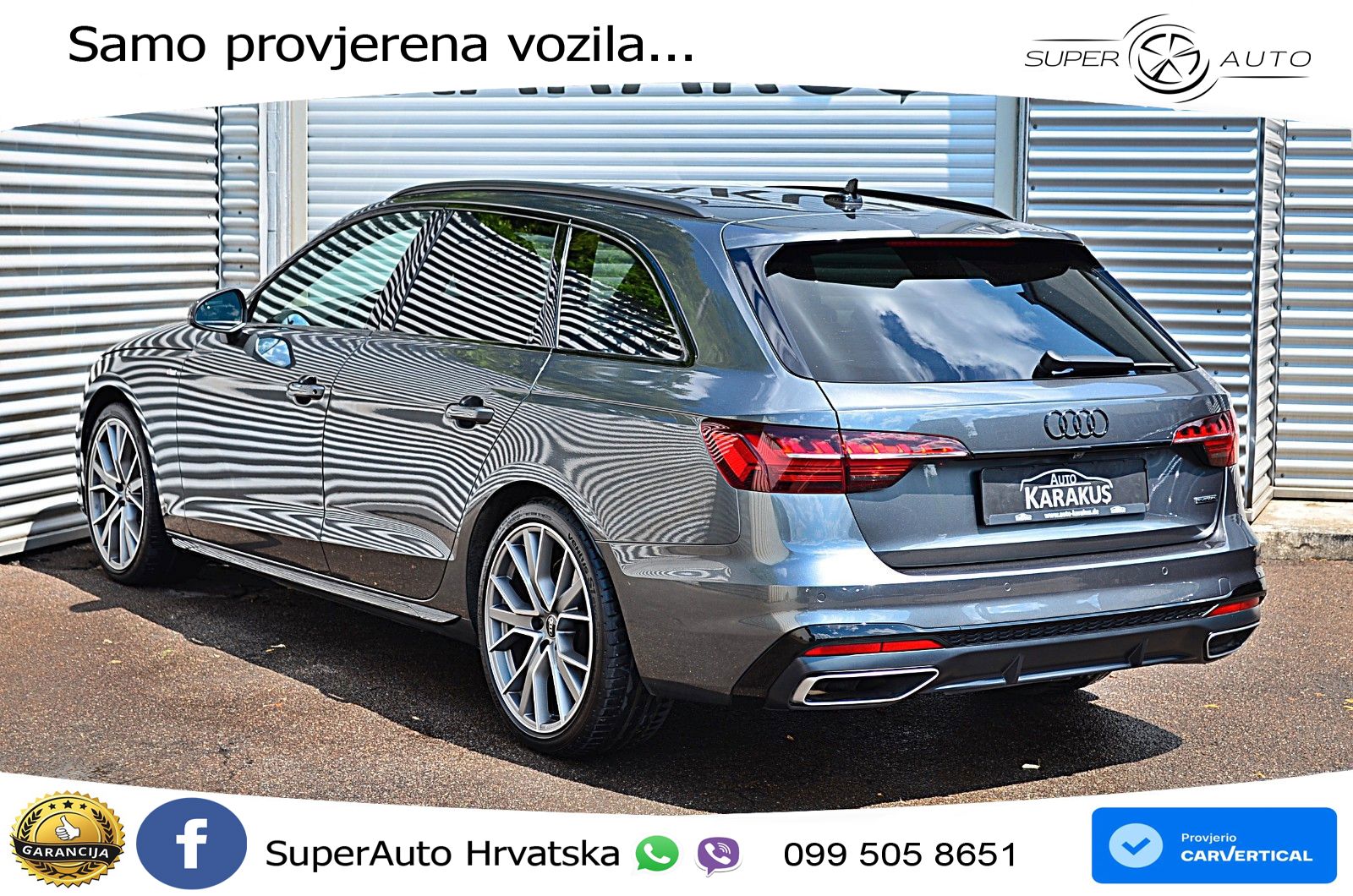 Audi A4 Avant 40 TDI quattro Aut. S line 204 KS, LED+KAM+GR SJED+PANO+NAVI