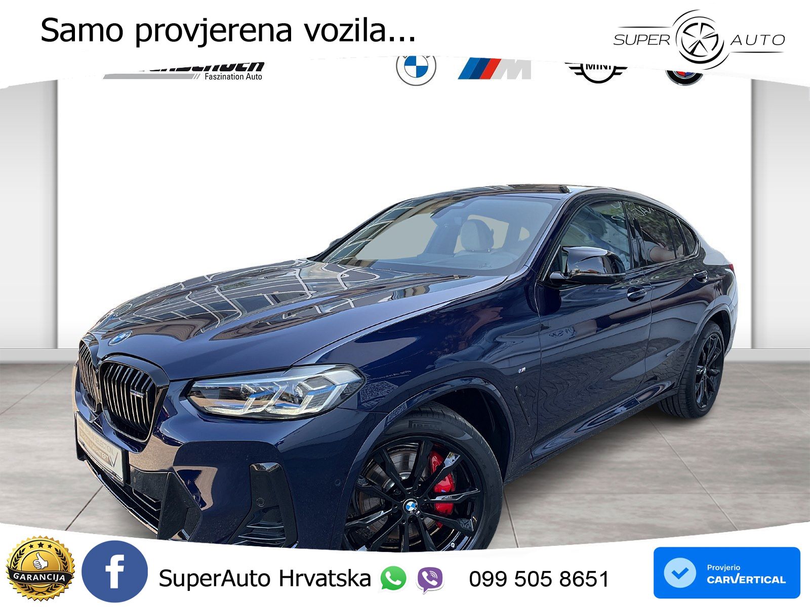 BMW X4 M40i xDrive Aut. 382 KS, LED+ACC+PANO+4xGR SJED+HEAD+360