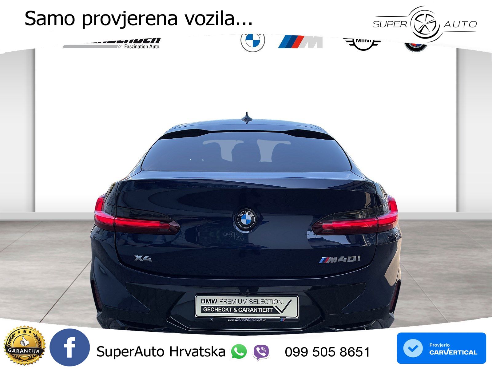 BMW X4 M40i xDrive Aut. 382 KS, LED+ACC+PANO+4xGR SJED+HEAD+360