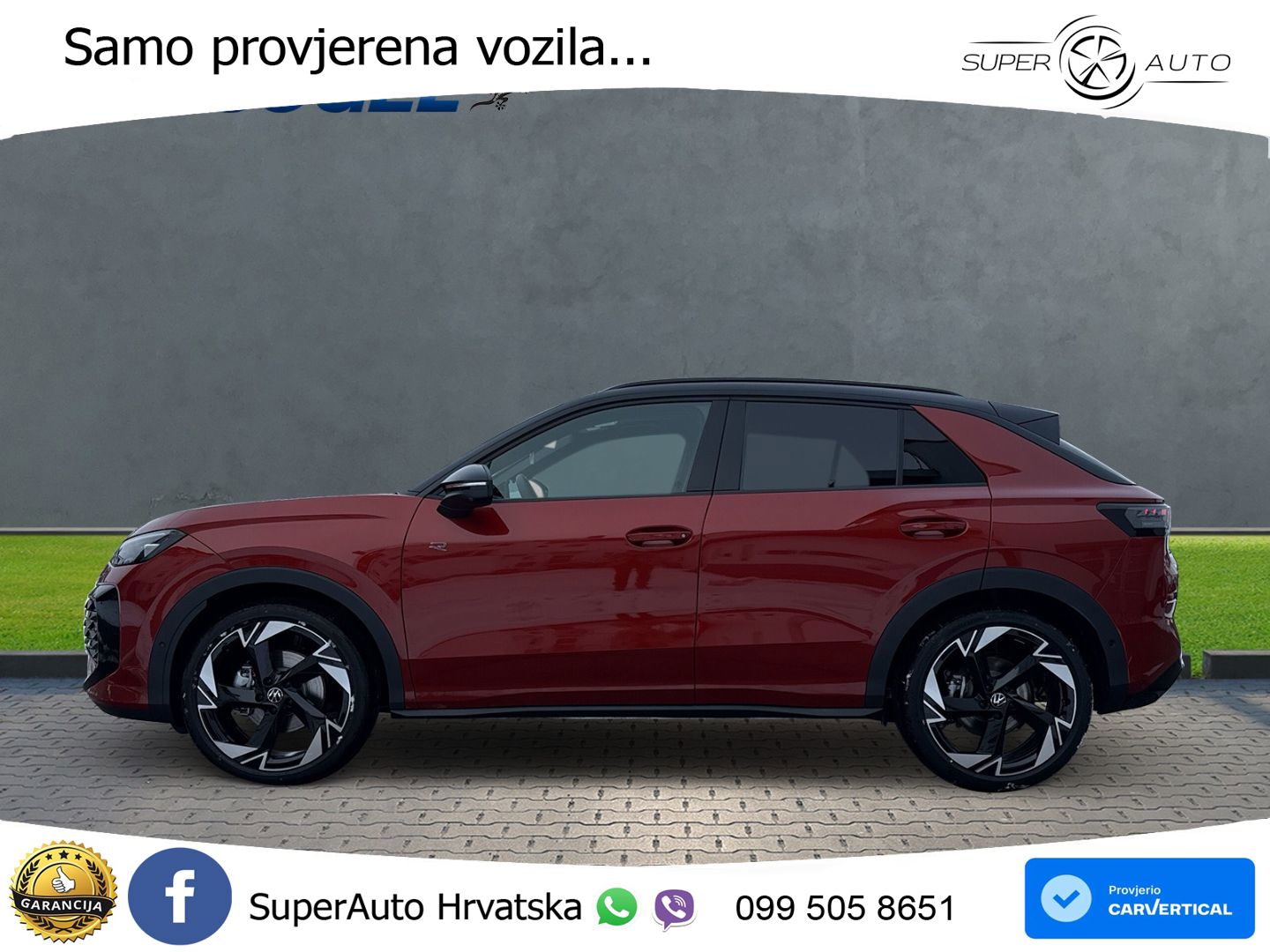 VW T-Roc 1.5 eTSI DSG R-Line 150 KS, PANO+360+ACC+GR SJED+HEAD+KEY+LANE