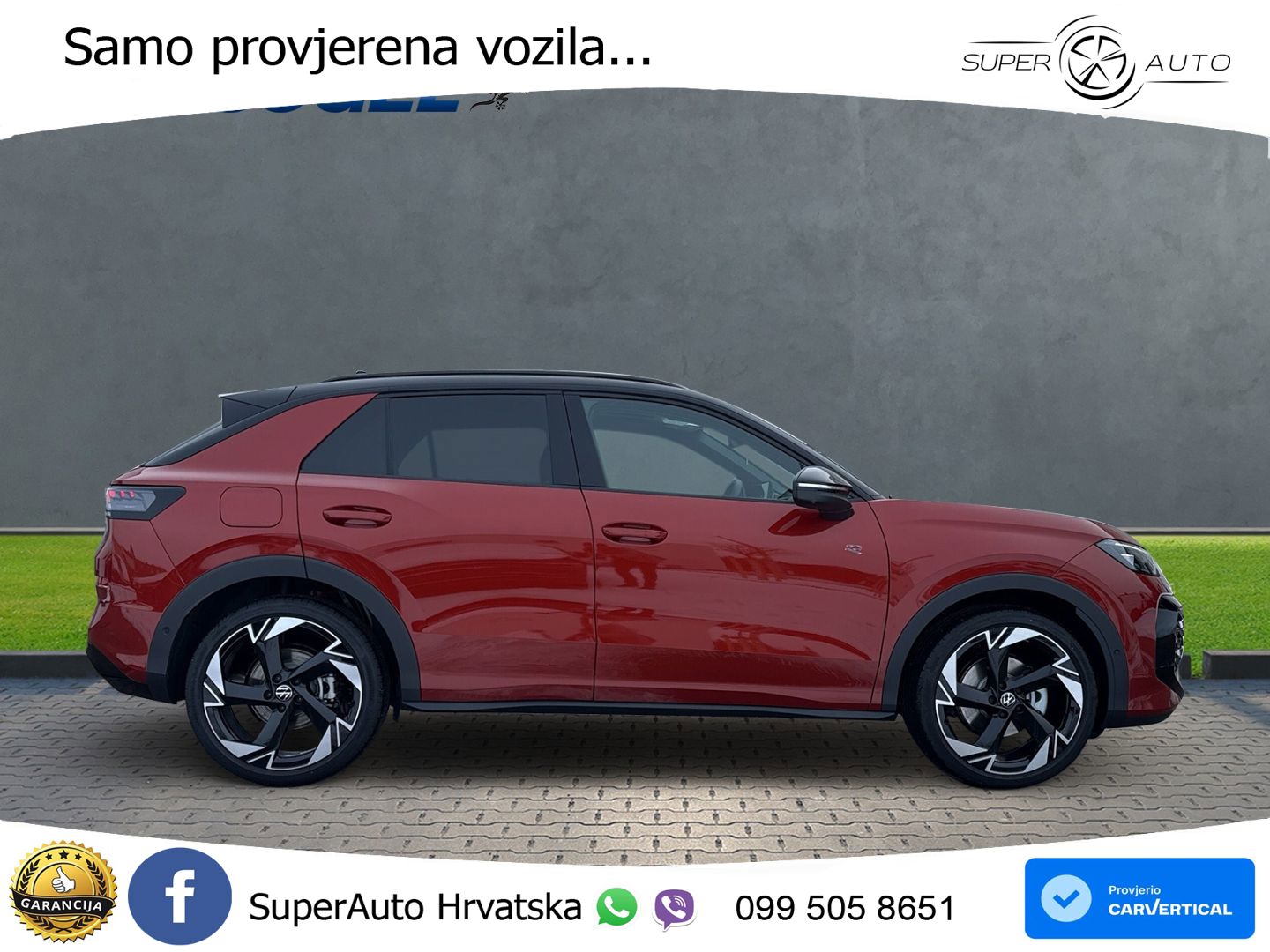 VW T-Roc 1.5 eTSI DSG R-Line 150 KS, PANO+360+ACC+GR SJED+HEAD+KEY+LANE