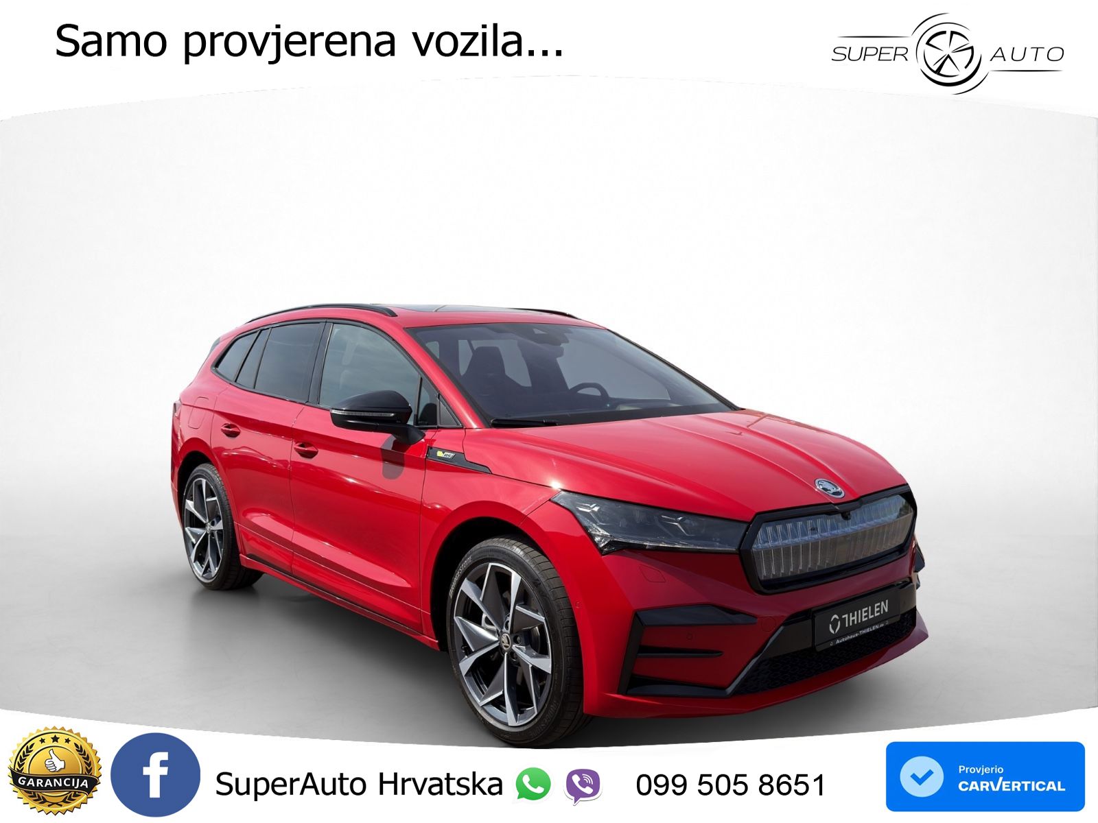 Škoda Enyaq iV Aut. RS Suite 299 KS, PANO+360+ACC+GR SJED+HEAD+KEY+LANE