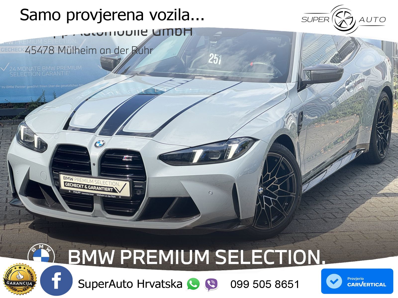 BMW M4 Competition 3.0 Aut. 510 KS, CARBON+360°+GR SJED+HEAD+KEY