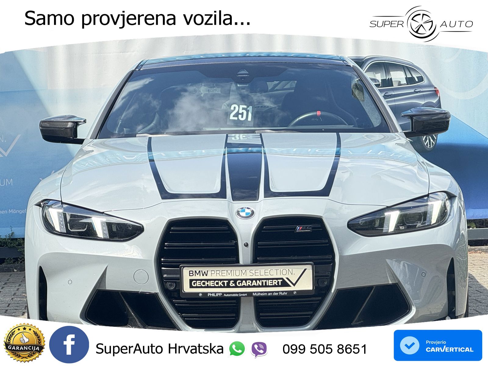 BMW M4 Competition 3.0 Aut. 510 KS, CARBON+360°+GR SJED+HEAD+KEY