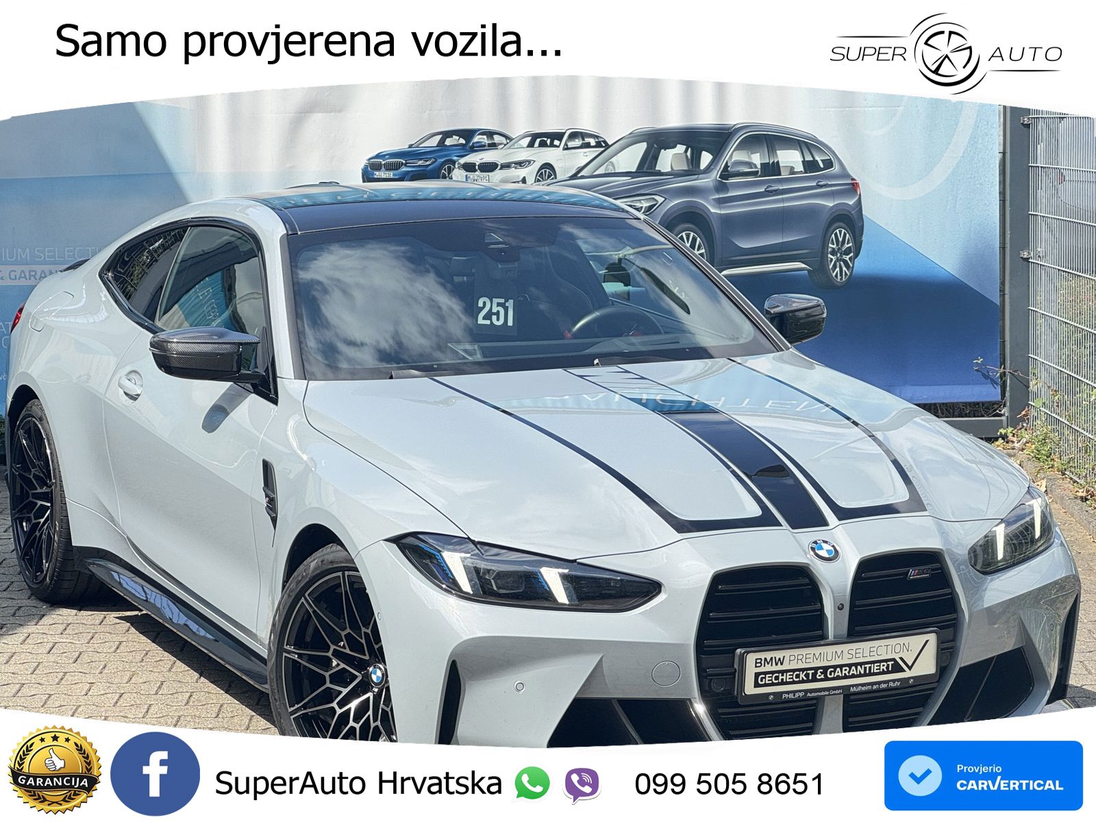 BMW M4 Competition 3.0 Aut. 510 KS, CARBON+360°+GR SJED+HEAD+KEY