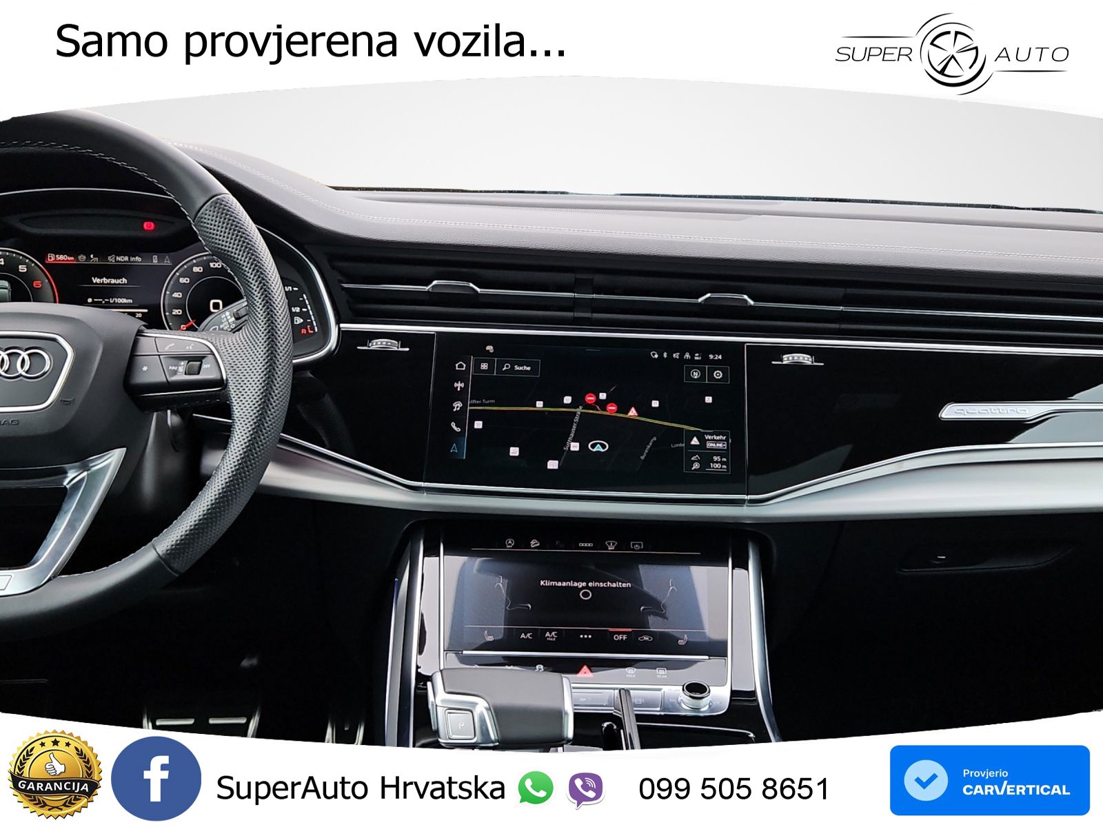 Audi Q7 55 TFSI tiptronic quattro S line 340 KS, PANO+ZRAČ+360+GR SJED+HEAD+ACC