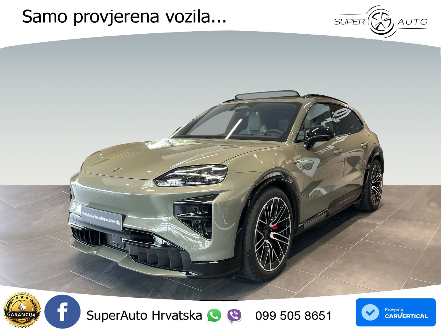 Porsche Cayenne Turbo Electric 1156 KS, PANO+ZRAČ+KAM+GR SJED+HEAD+ACC+KEY