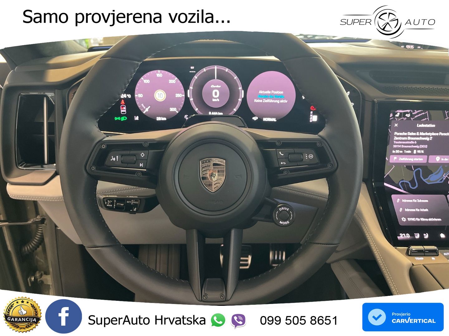 Porsche Cayenne Turbo Electric 1156 KS, PANO+ZRAČ+KAM+GR SJED+HEAD+ACC+KEY