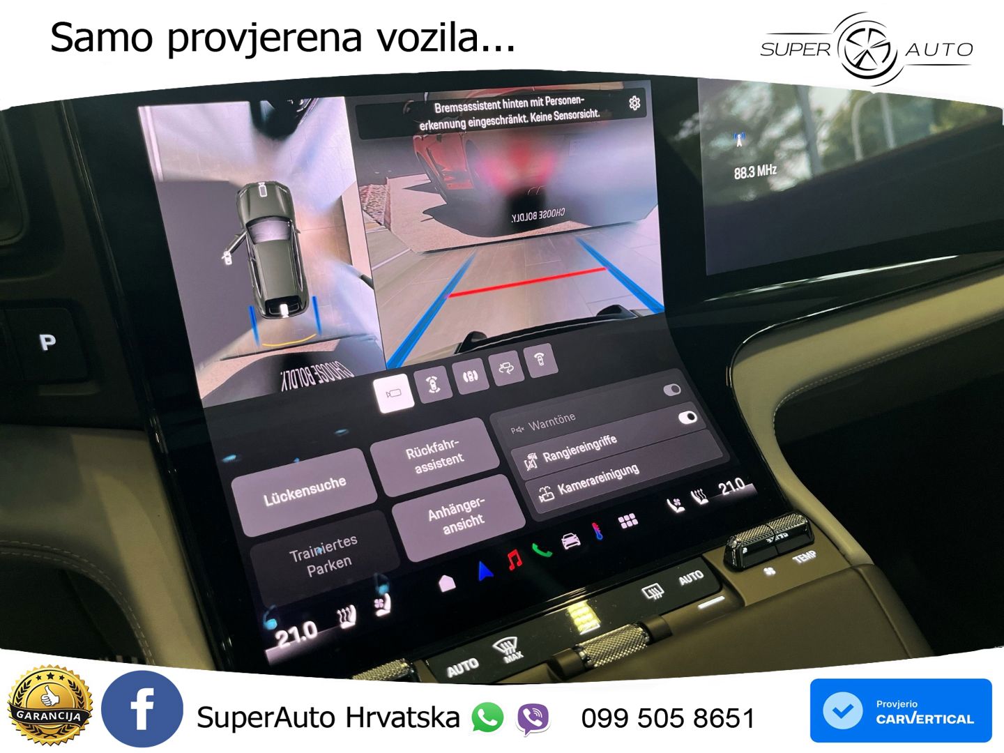 Porsche Cayenne Turbo Electric 1156 KS, PANO+ZRAČ+KAM+GR SJED+HEAD+ACC+KEY