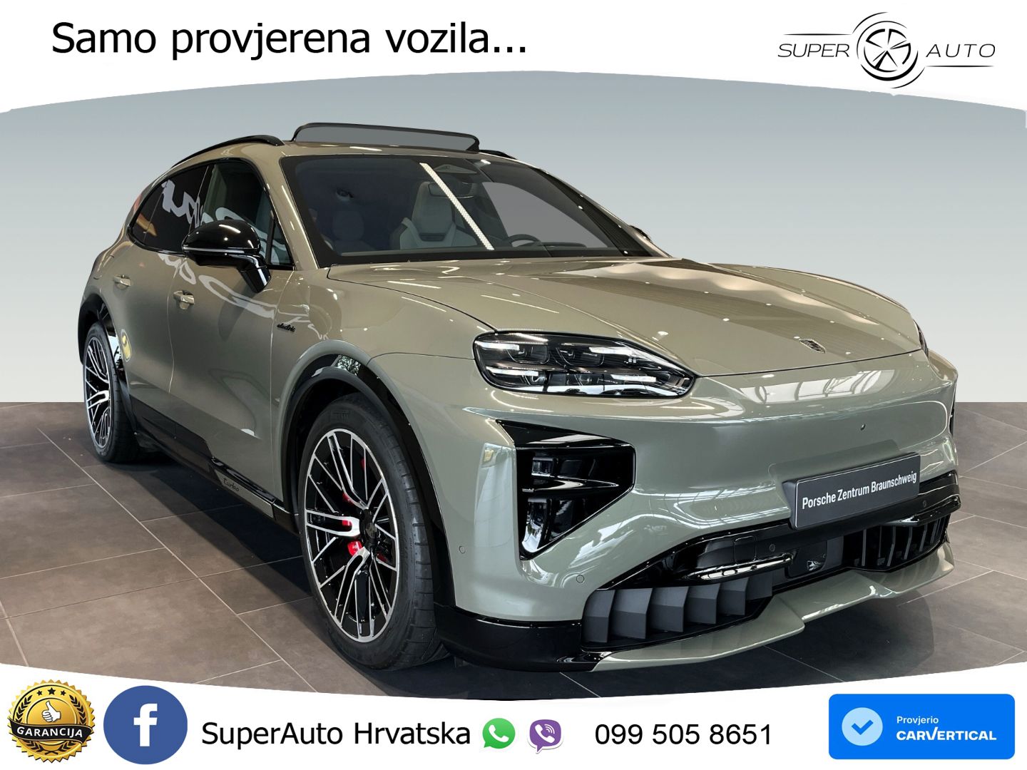 Porsche Cayenne Turbo Electric 1156 KS, PANO+ZRAČ+KAM+GR SJED+HEAD+ACC+KEY