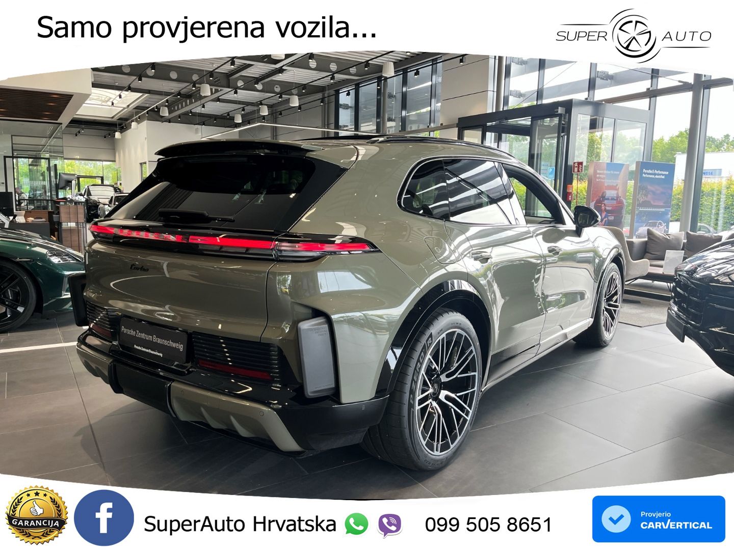 Porsche Cayenne Turbo Electric 1156 KS, PANO+ZRAČ+KAM+GR SJED+HEAD+ACC+KEY