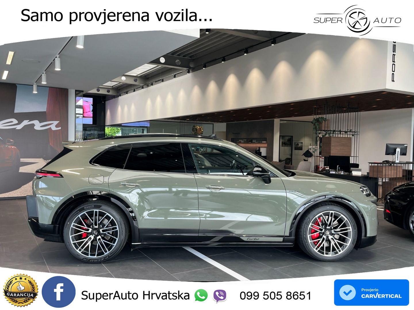 Porsche Cayenne Turbo Electric 1156 KS, PANO+ZRAČ+KAM+GR SJED+HEAD+ACC+KEY
