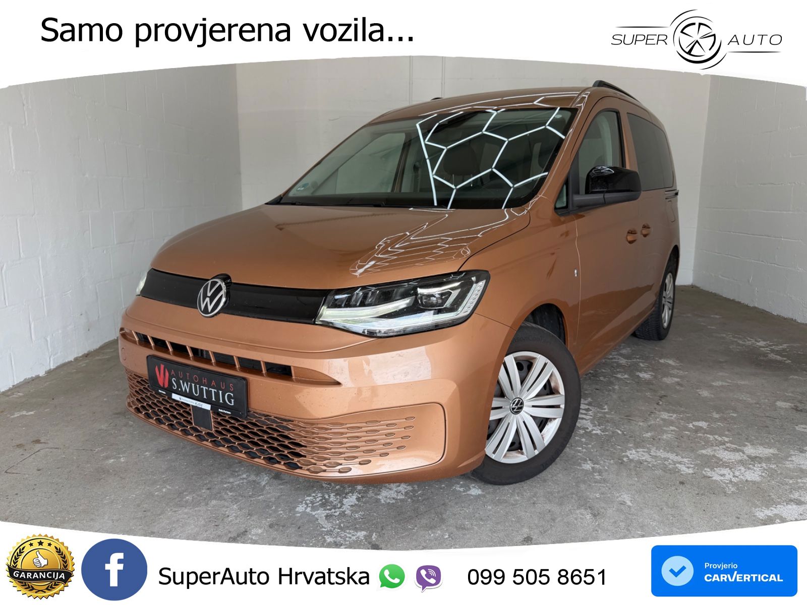 Volkswagen Caddy 2.0 TDI 102 KS, LED+GR SJED+PARK