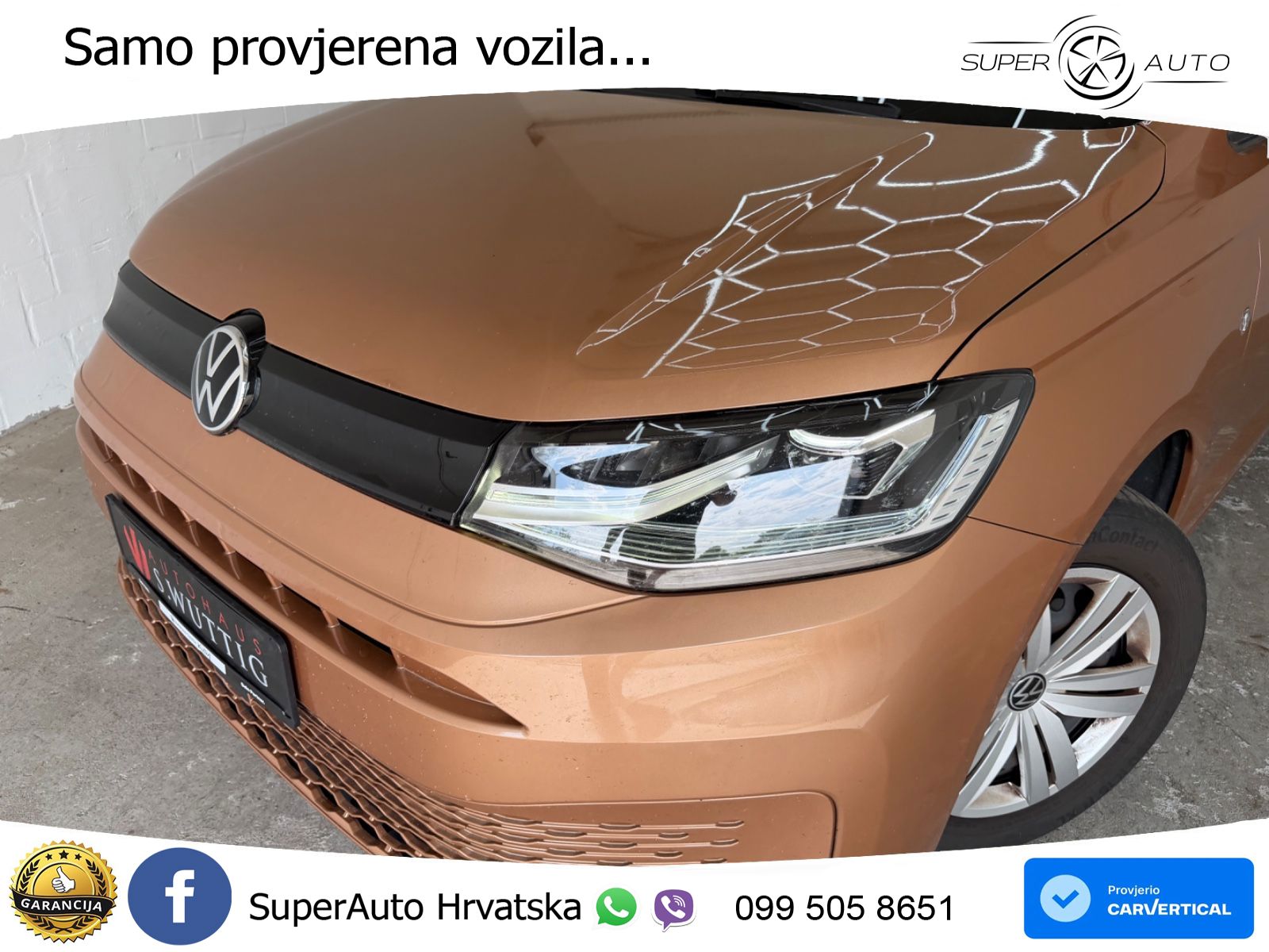 Volkswagen Caddy 2.0 TDI 102 KS, LED+GR SJED+PARK