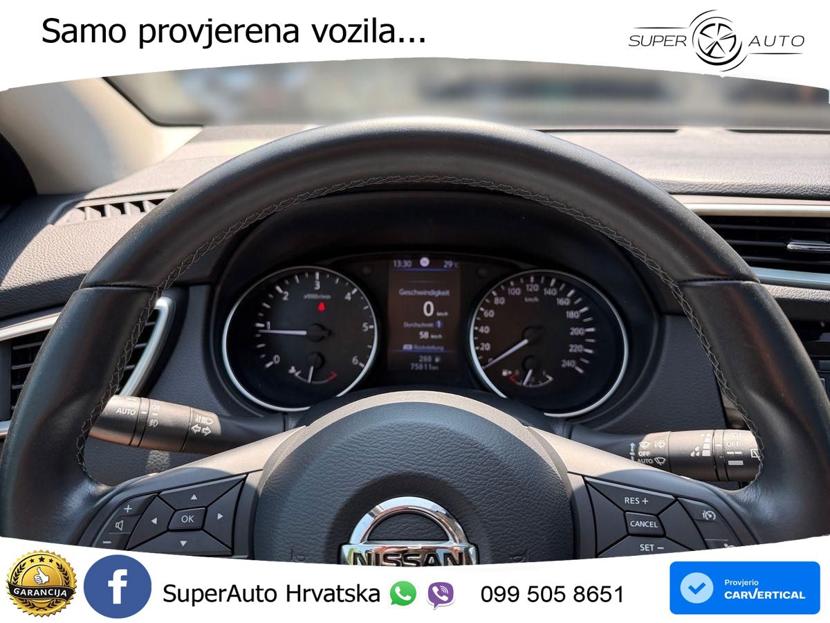 Nissan Qashqai 1.5 dCi N-Way 116 KS, KAM+GR SJED+PANO+ASIST