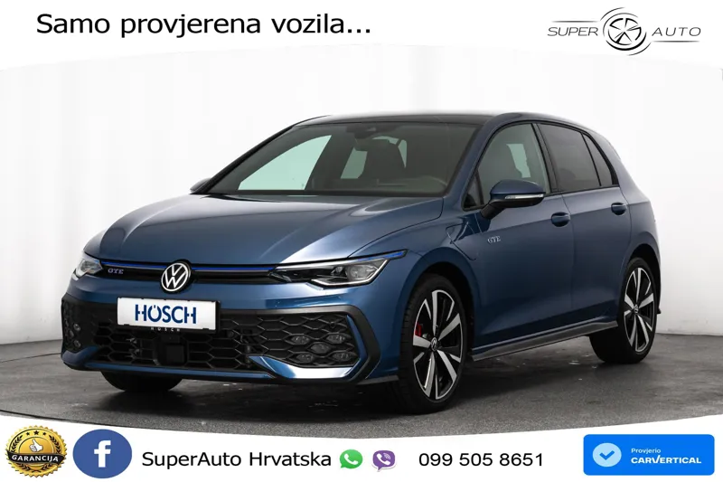 VW Golf 8 GTE 1.5 DSG 272 KS, MATRIX+ACC+GR SJED+360+VIRT