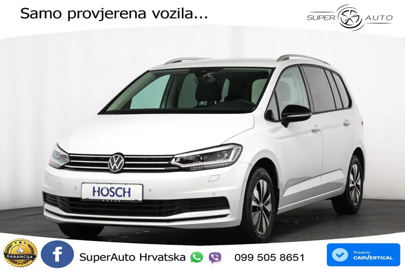 VW Touran 1.5 TSI DSG Comfortline 150 KS, 7-SJED+LED+ACC+GR SJED+VIRT+PDC
