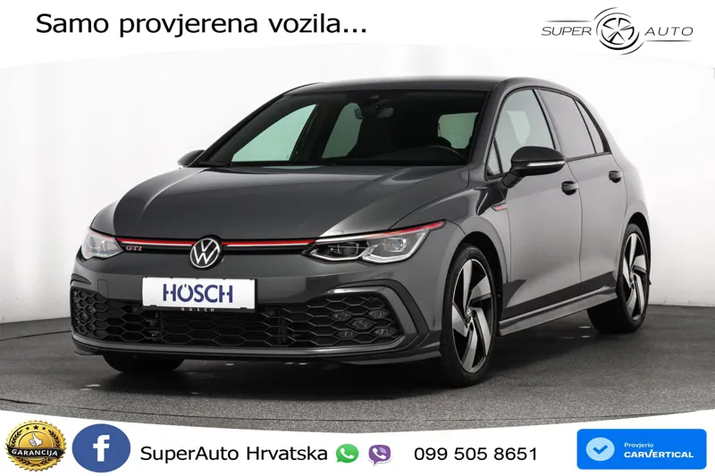 VW Golf 8 GTI 2.0 TSI DSG 245 KS, LED+ACC+GR SJED+KAM+VIRT+PDC