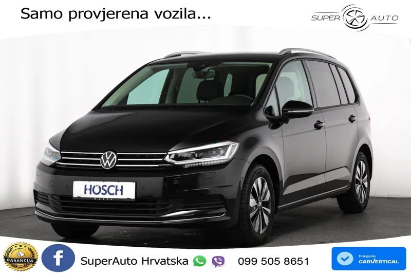 VW Touran 1.5 TSI DSG Comfortline 150 KS, 7-SJED+LED+ACC+GR SJED+VIRT+PDC+ASIST