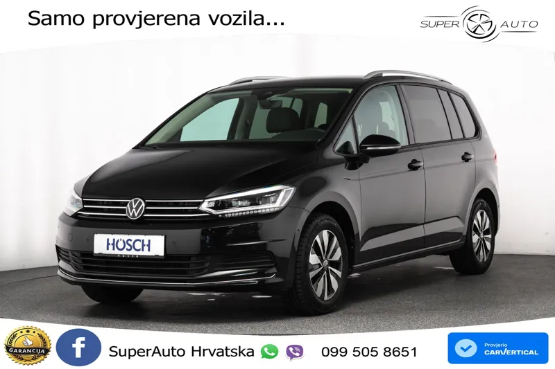 VW Touran 1.5 TSI DSG Comfortline 150 KS, LED+ACC+GR SJED+PDC+VIRT