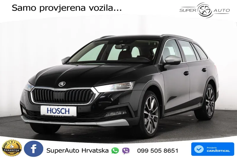 Škoda Octavia Combi 2.0 TDI 4x4 DSG Scout 150 KS, KAM+GR SJED+HEAD+MASAŽA