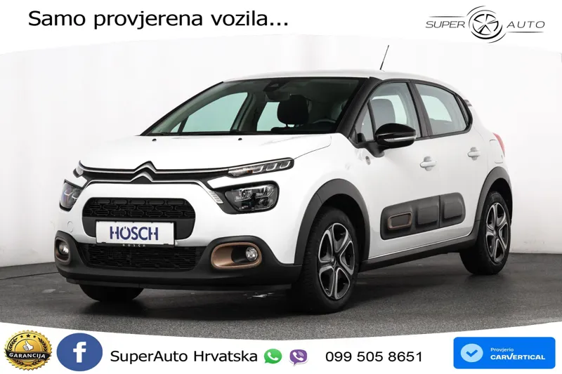 Citroen C3 1.2 PureTech 110 KS, LED+TEM+KLIMA+DAB
