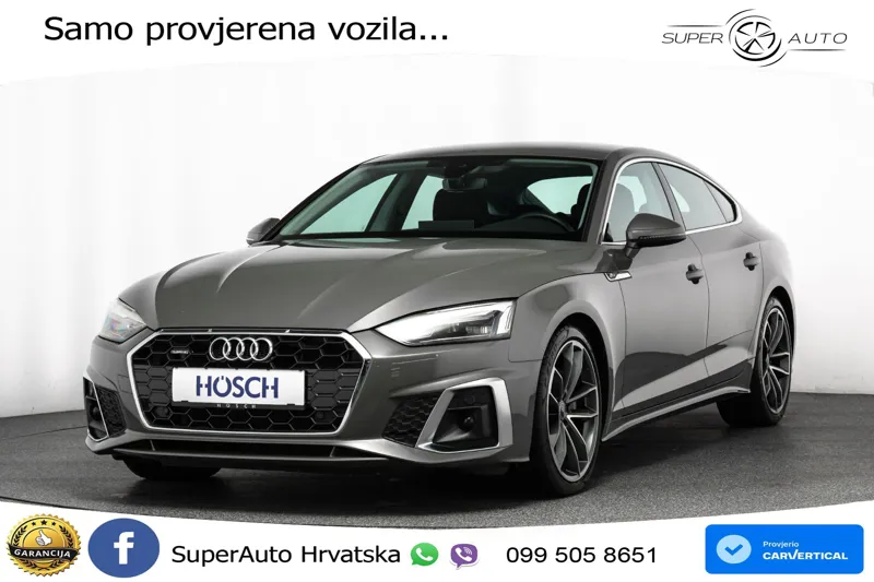 Audi A5 SB 40 TDI quattro S tronic S line 204 KS, LED+KAM+PDC+VIRT+NAVI
