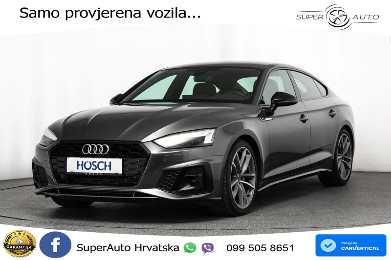 Audi A5 SB 40 TFSI S tronic 2xS line 204 KS, ACC+KAM+GR SJED+VIRT+NAVI
