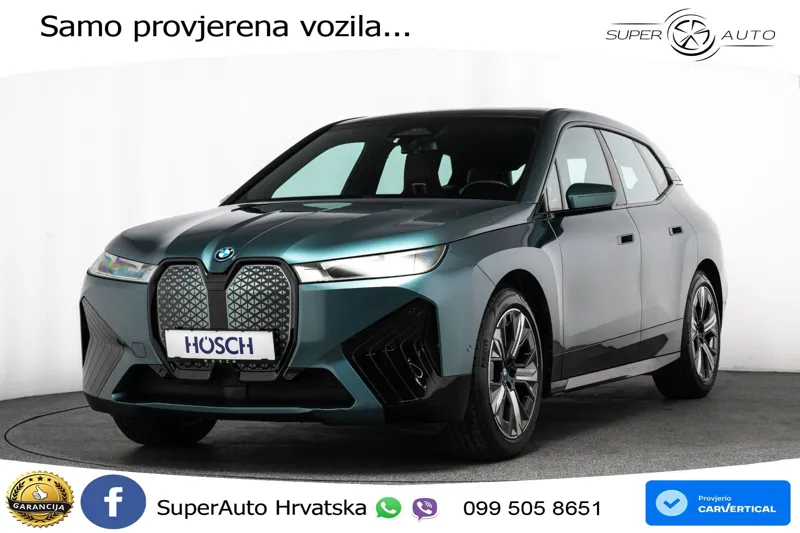 BMW iX 111.5 kWh xDrive50 Sportpaket 523 KS, ZRAČNI+LED+HEAD+GR SJED+KAM+VIRT