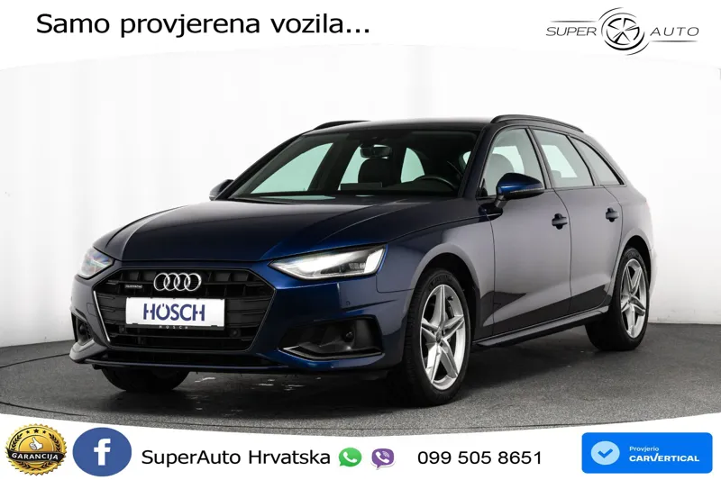 Audi A4 Avant 40 TDI quattro S tronic Advanced 204 KS, LED+ACC+GR SJED+KAM+VIRT