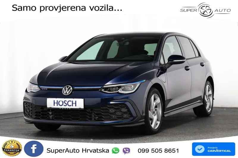 VW Golf 8 GTE 1.4 TSI DSG 245 KS, MATRIX+ACC+KAM+PDC+VIRT+ASIST