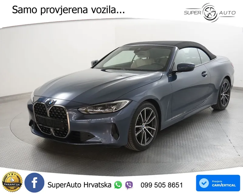 BMW 420d Cabrio Aut. 190 KS, LED+KAM+GR SJED+VIRT+ASIST